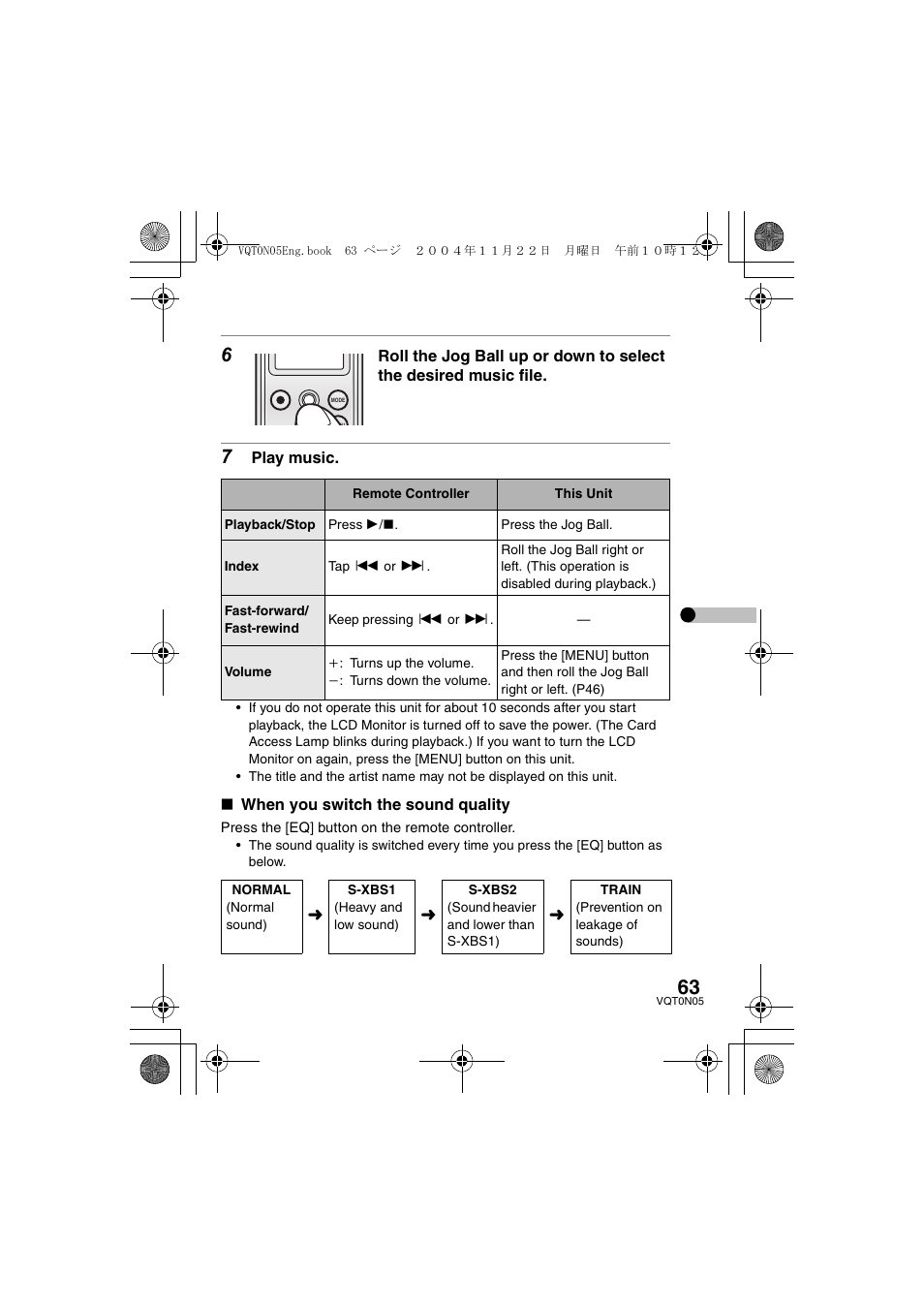 Panasonic D-SNAP SV-AS30 User Manual | Page 63 / 104