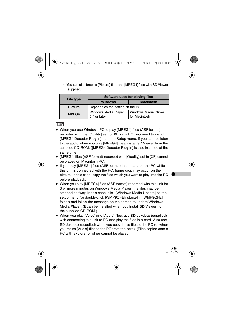 Panasonic D-SNAP SV-AS30 User Manual | Page 79 / 104