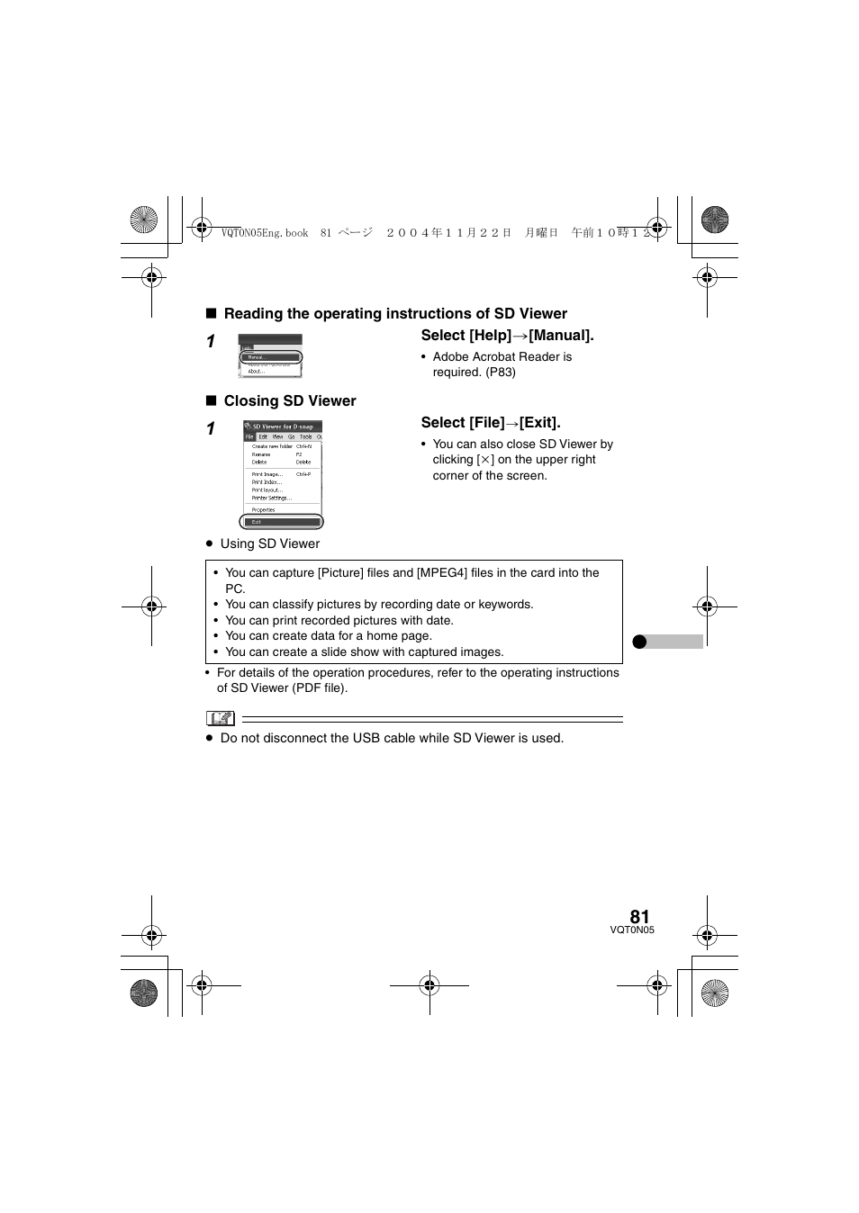 Panasonic D-SNAP SV-AS30 User Manual | Page 81 / 104