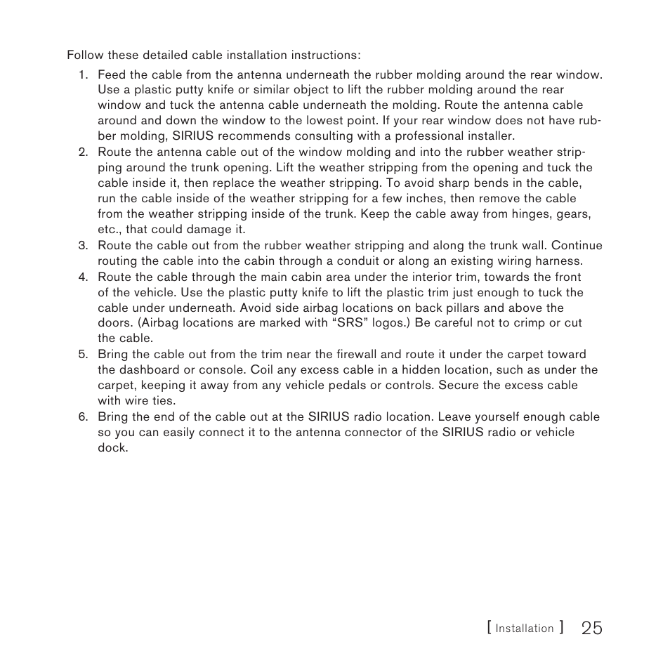 Panasonic SIRIUS STILETTO 2 User Manual | Page 24 / 63