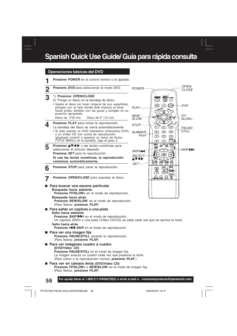 Panasonic PV-D4732 User Manual | Page 56 / 60
