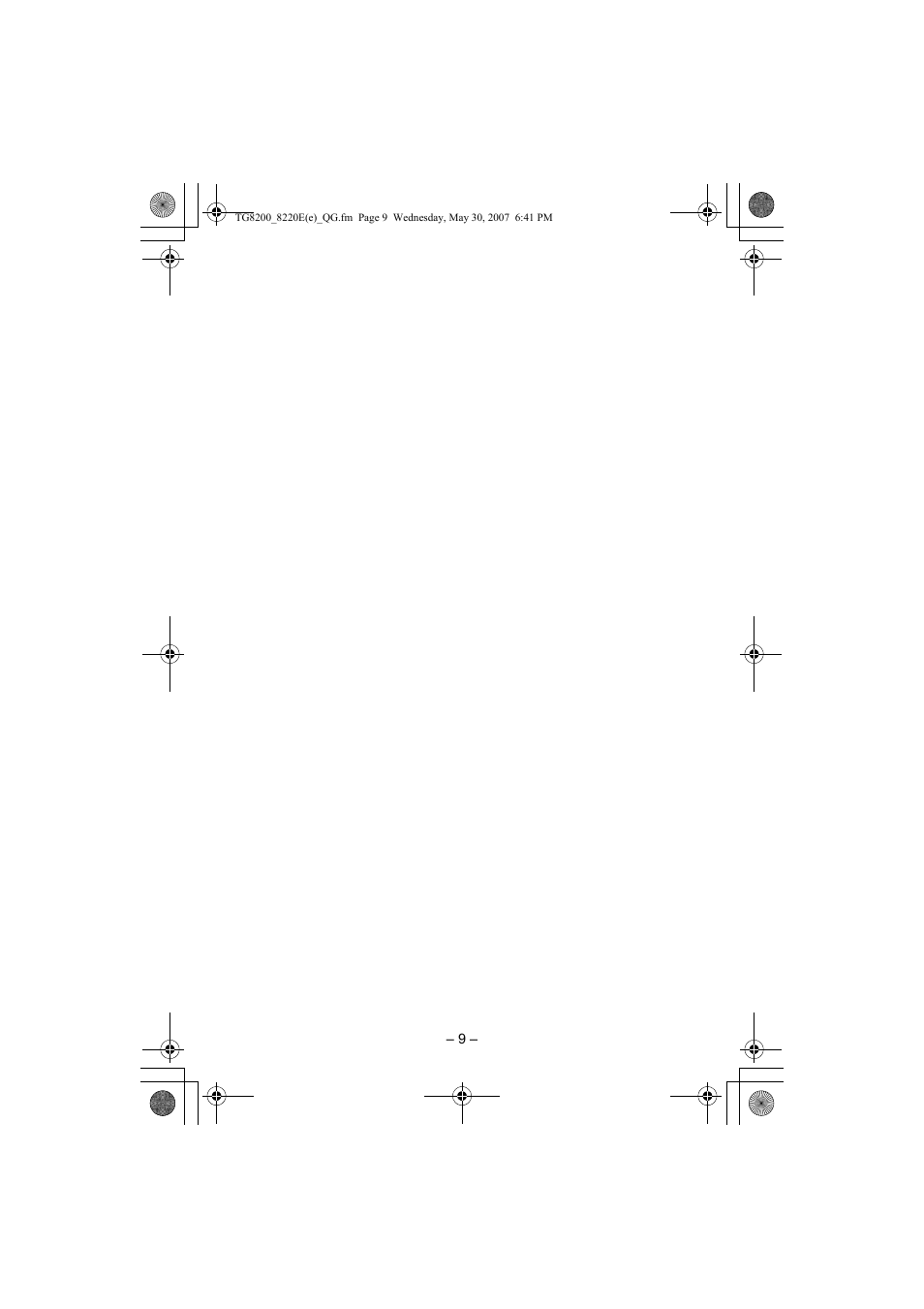 Panasonic KX-TG8200E/KX-TG8202E User Manual | Page 9 / 10