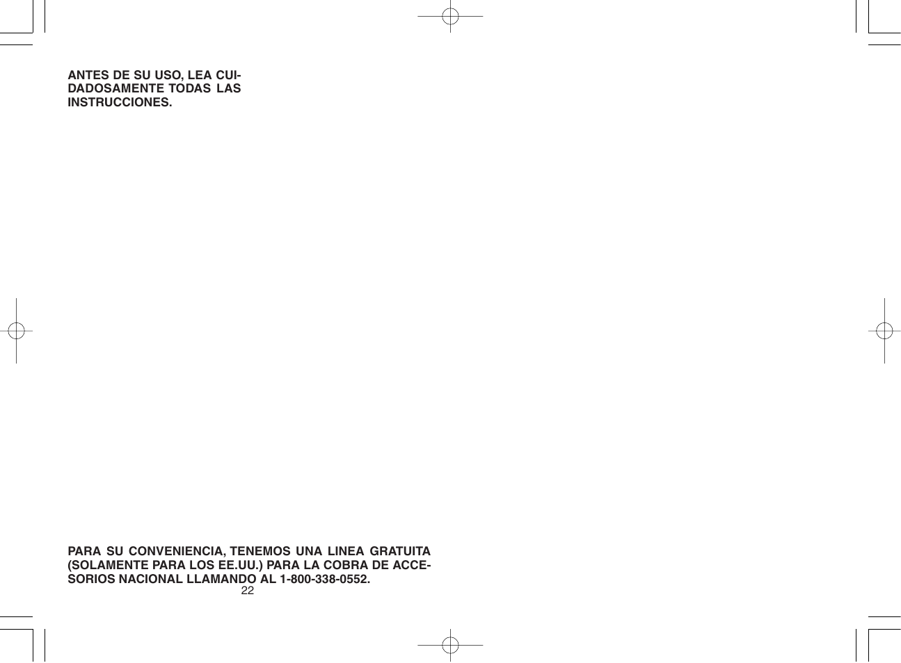 Panasonic ES2219 User Manual | Page 15 / 15