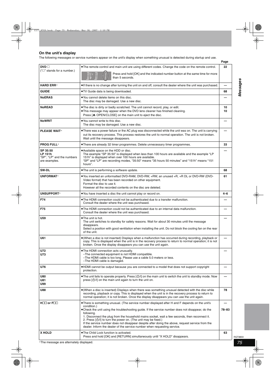 Panasonic DMR-EX77 User Manual | Page 75 / 88