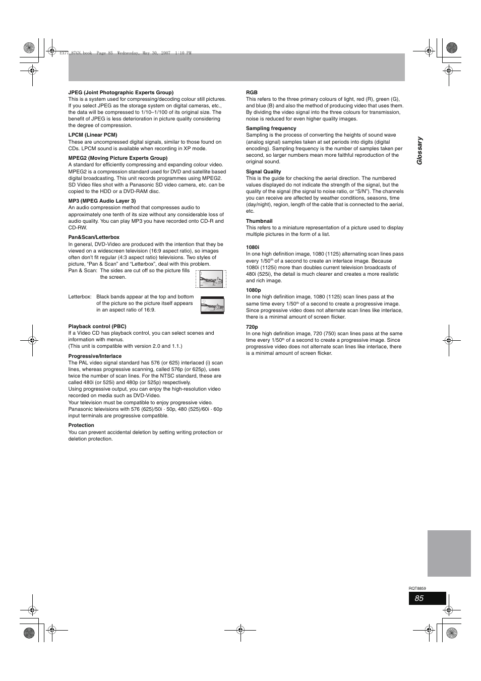 Panasonic DMR-EX77 User Manual | Page 85 / 88