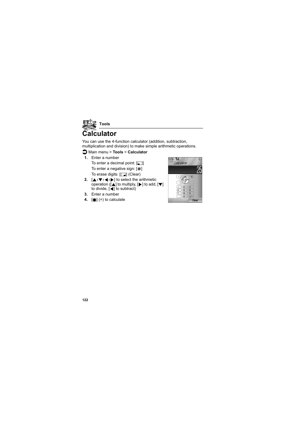 Calculator | Panasonic EB-SA6  EN User Manual | Page 125 / 170