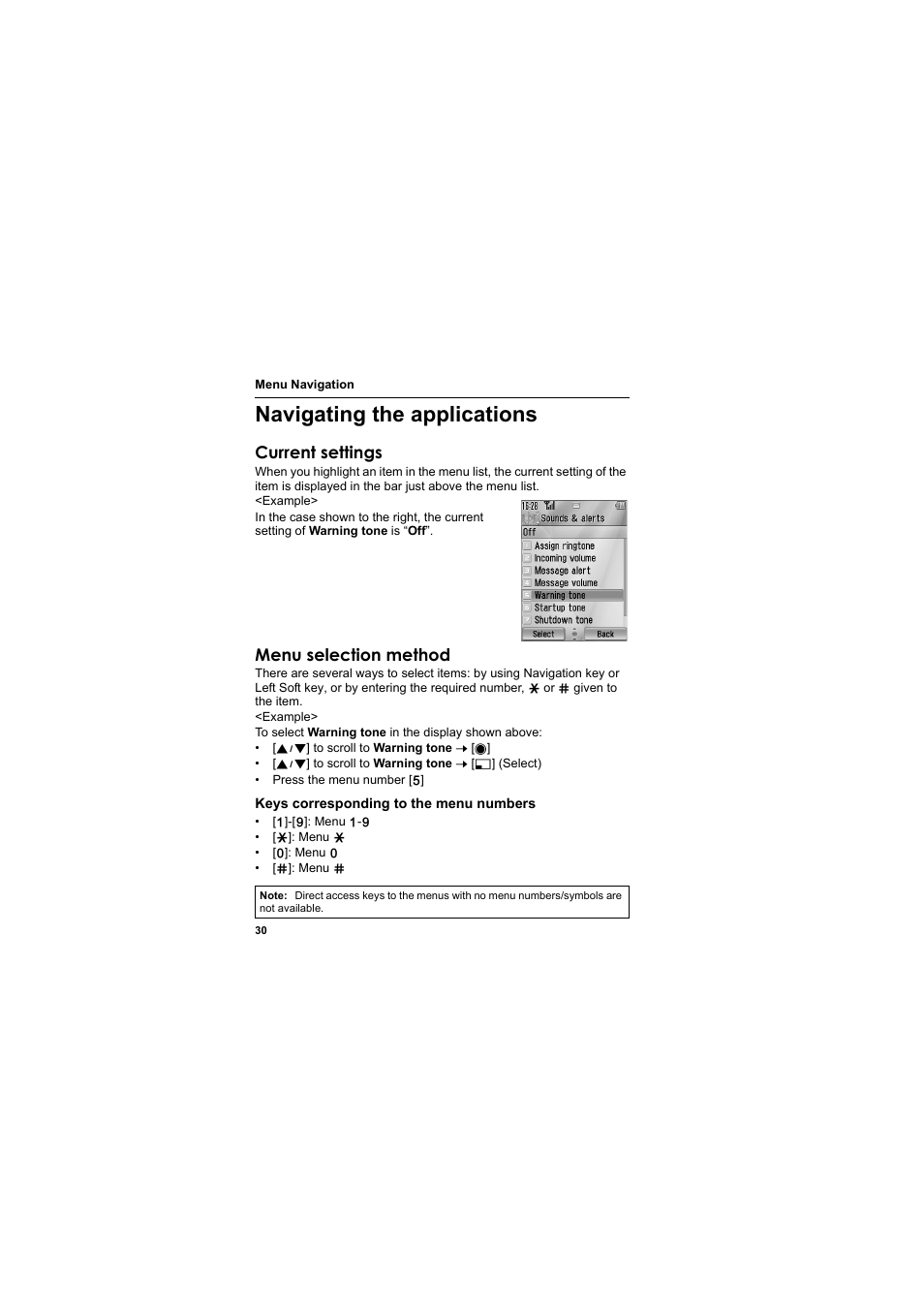 Navigating the applications | Panasonic EB-SA6  EN User Manual | Page 33 / 170