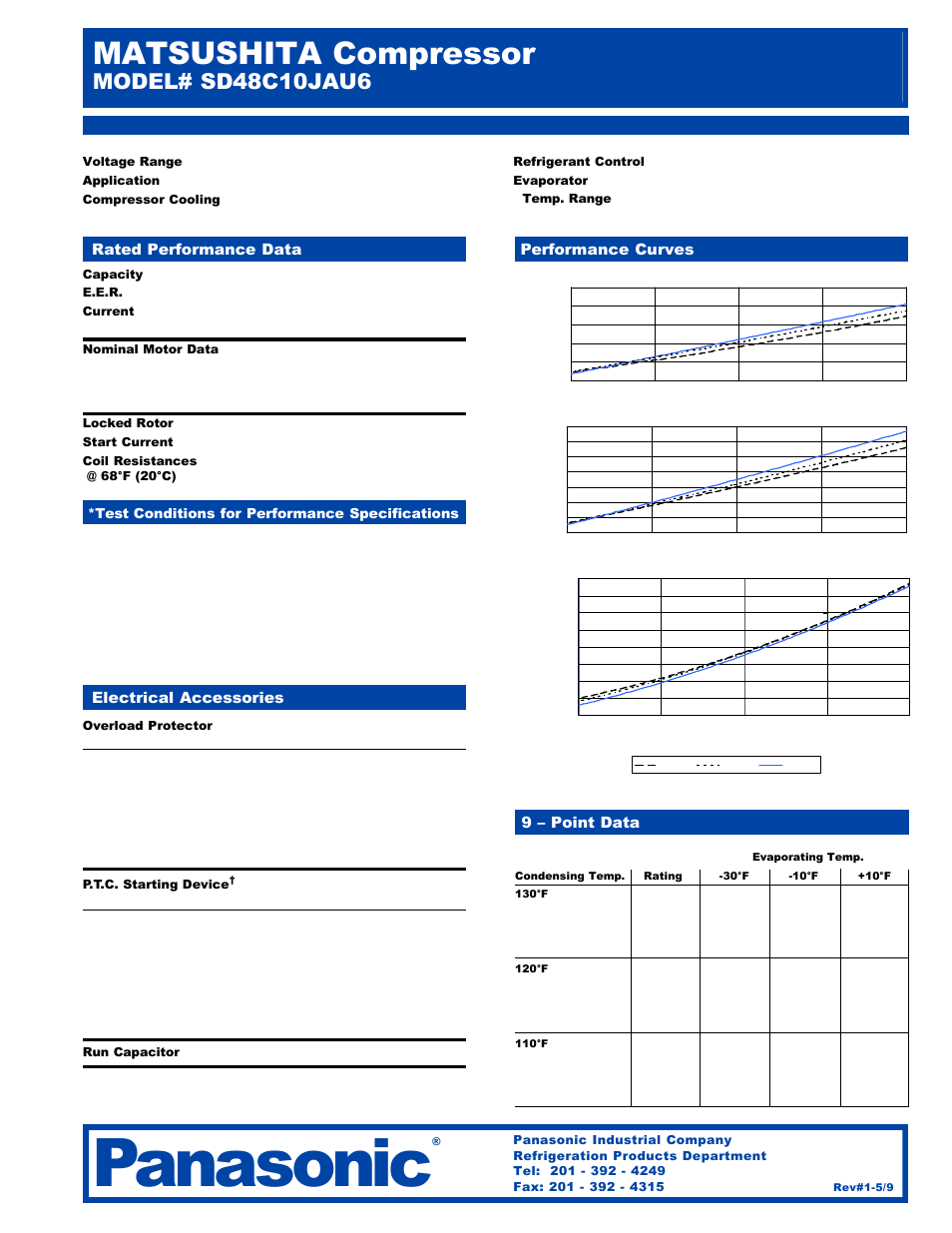 Panasonic SD48C10JAU6 User Manual | 2 pages