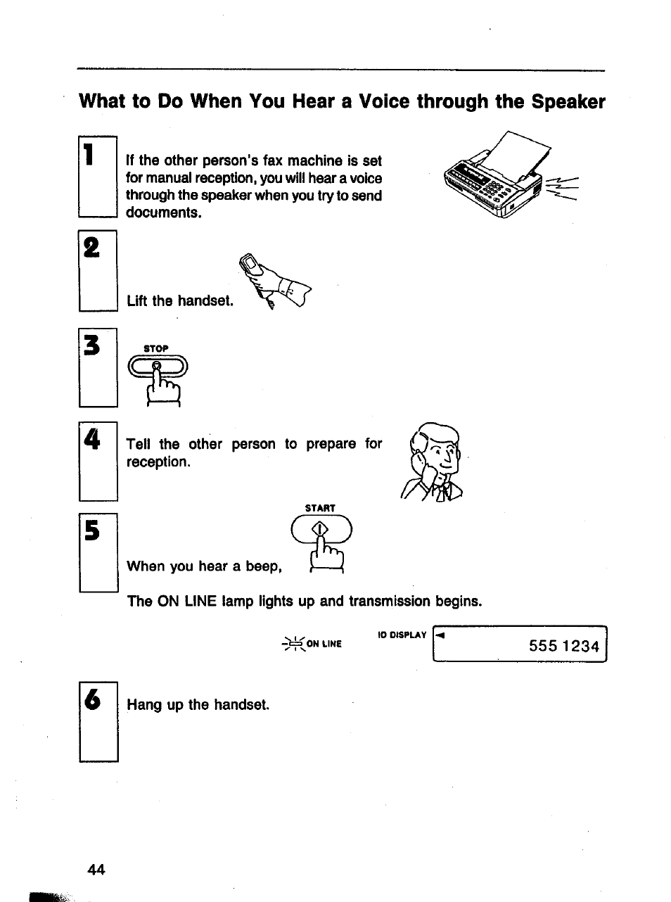 Panasonic Panafax UF-121 User Manual | Page 44 / 72