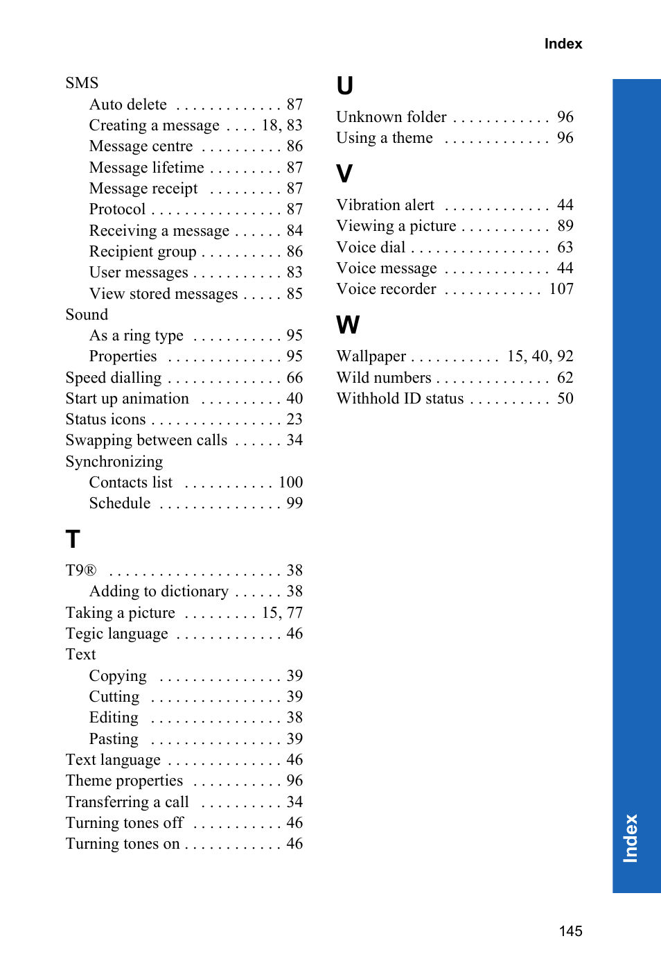 Panasonic P341i User Manual | Page 144 / 144