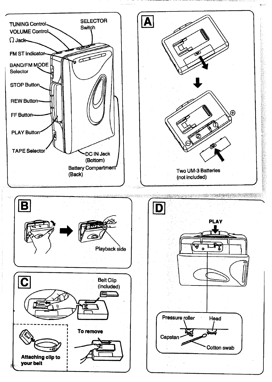 Panasonic RQ-V60 User Manual | Page 4 / 5