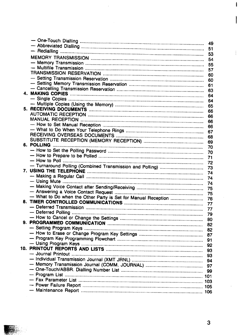 Panasonic Panafax UF-750 User Manual | Page 6 / 166