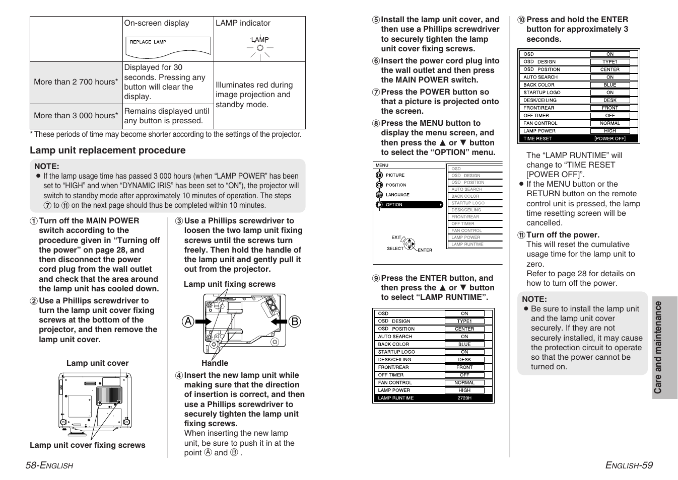 Panasonic PT-AE900U User Manual | Page 30 / 36