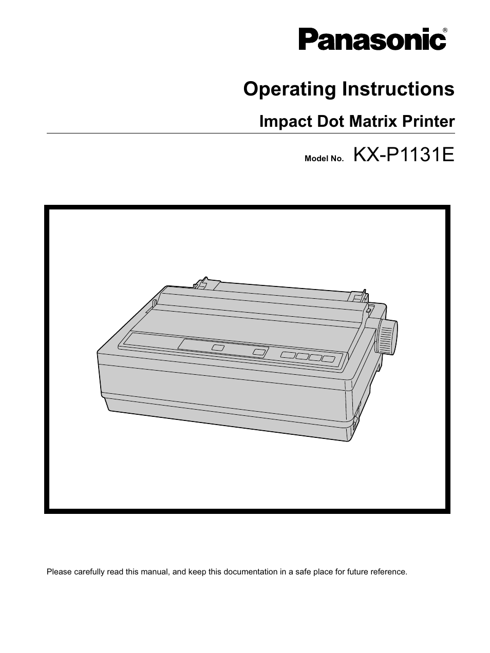 Panasonic KX-P1131E User Manual | 49 pages