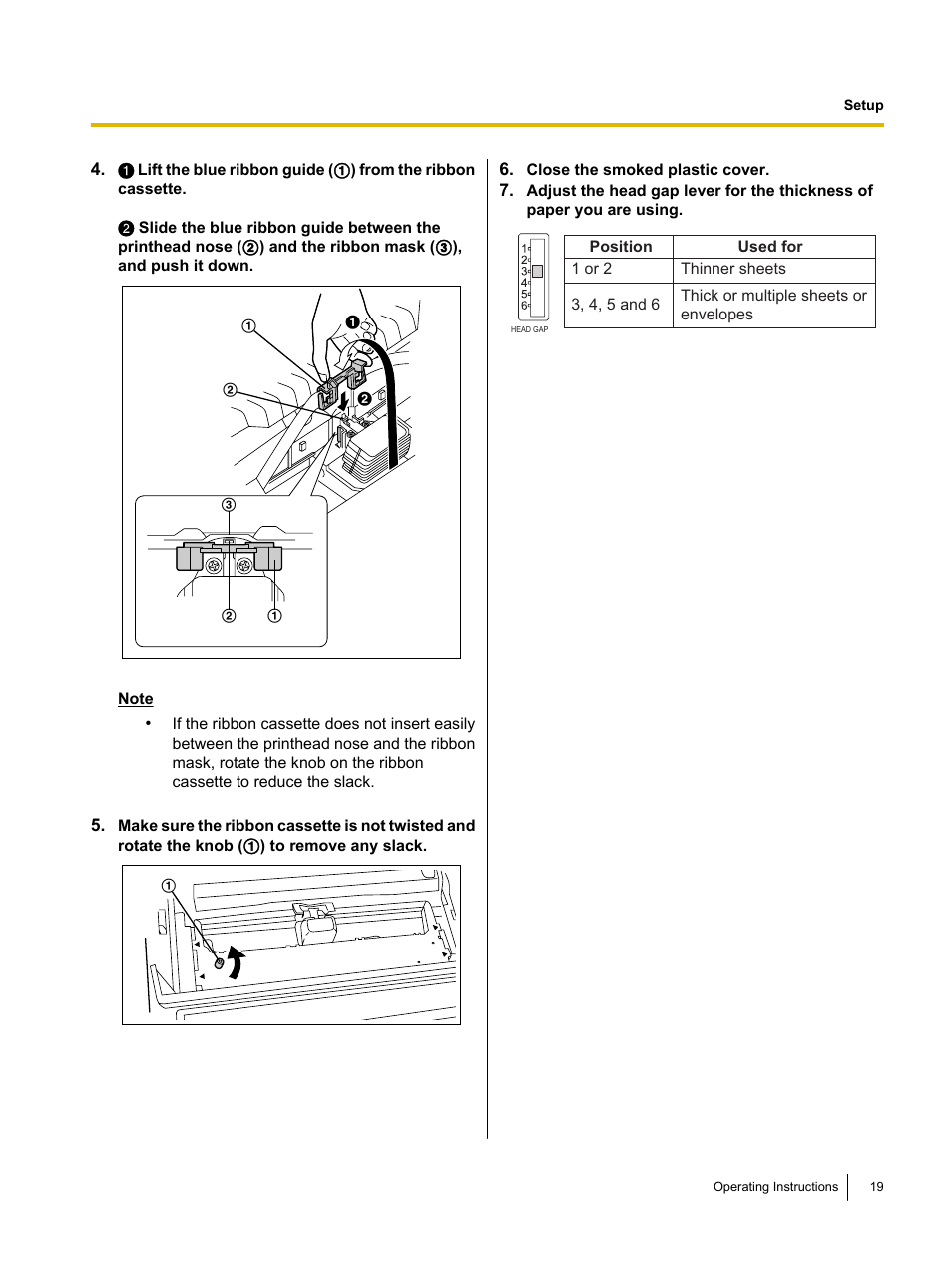 Panasonic KX-P1131E User Manual | Page 19 / 49