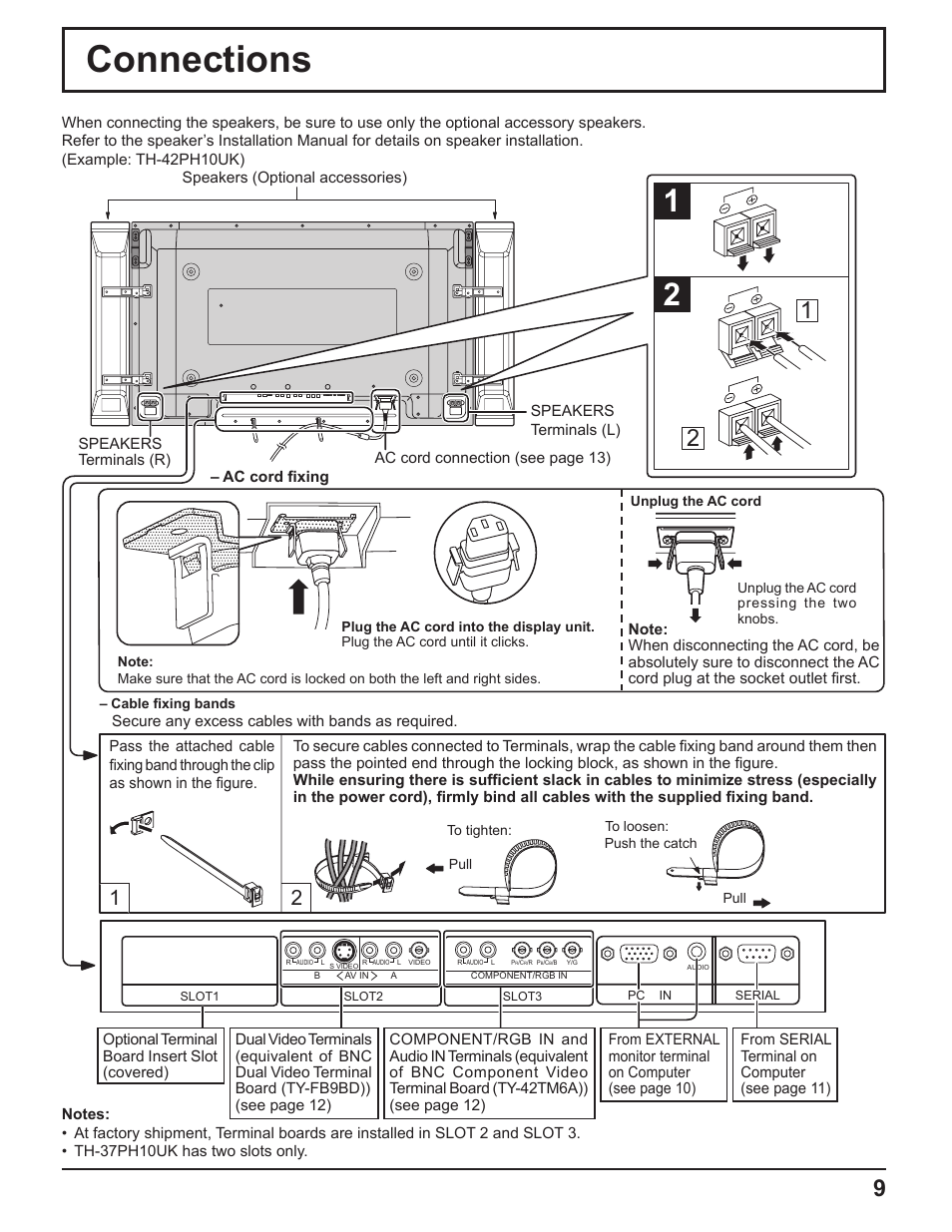 Connections | Panasonic TH-37PH10UK User Manual | Page 9 / 53