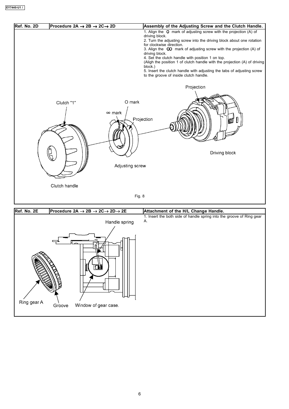 Panasonic EY7440-U1 User Manual | Page 6 / 12