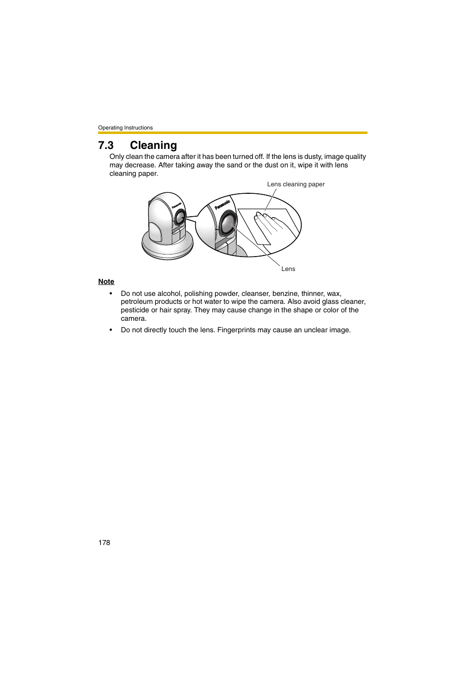 3 cleaning | Panasonic BB-HCM381A User Manual | Page 178 / 198