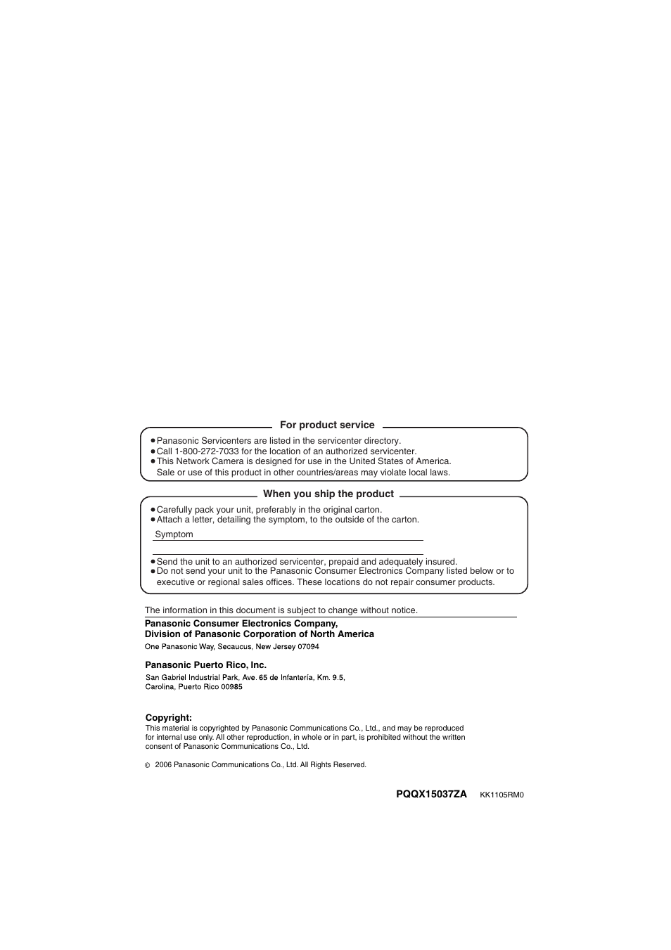 Panasonic BB-HCM381A User Manual | Page 198 / 198