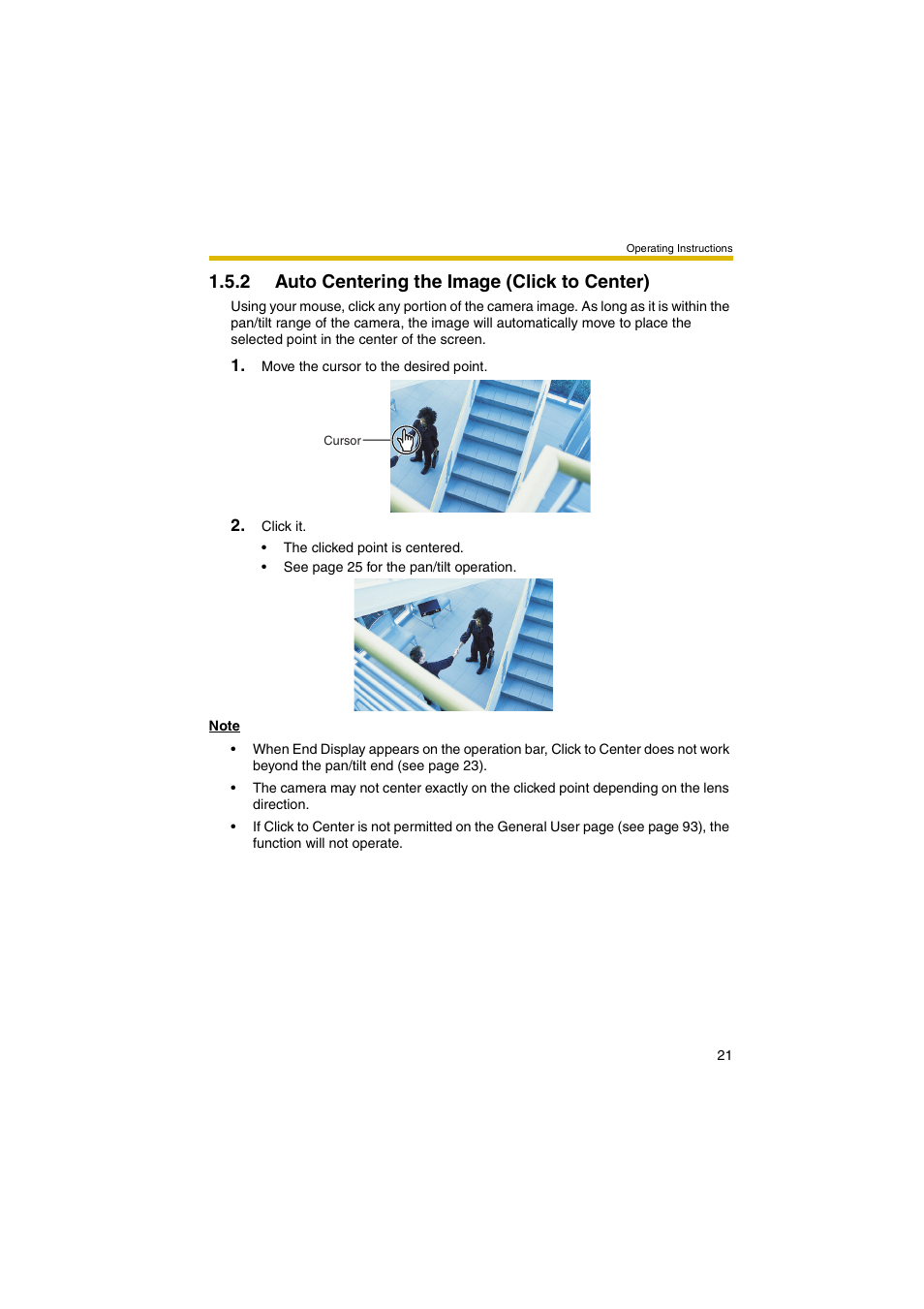 2 auto centering the image (click to center), Ge 21 | Panasonic BB-HCM381A User Manual | Page 21 / 198