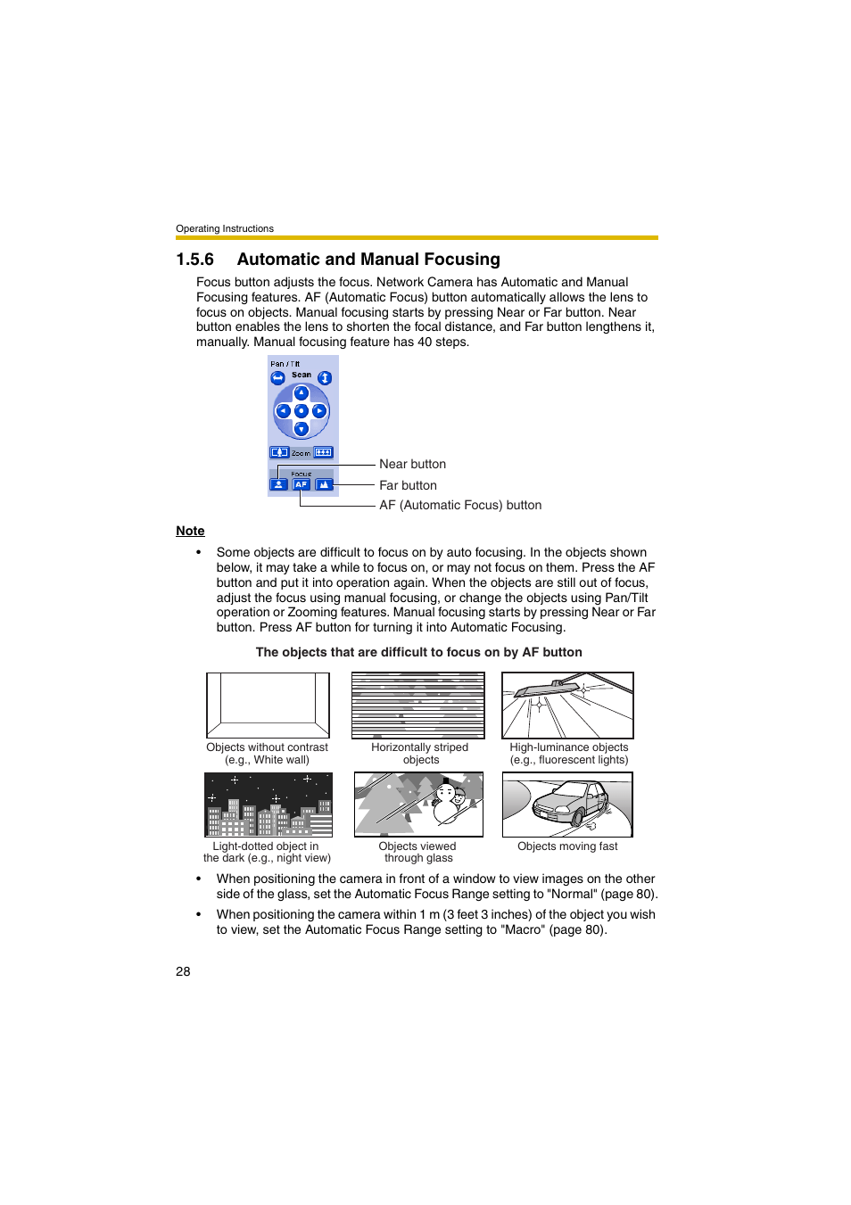 6 automatic and manual focusing | Panasonic BB-HCM381A User Manual | Page 28 / 198