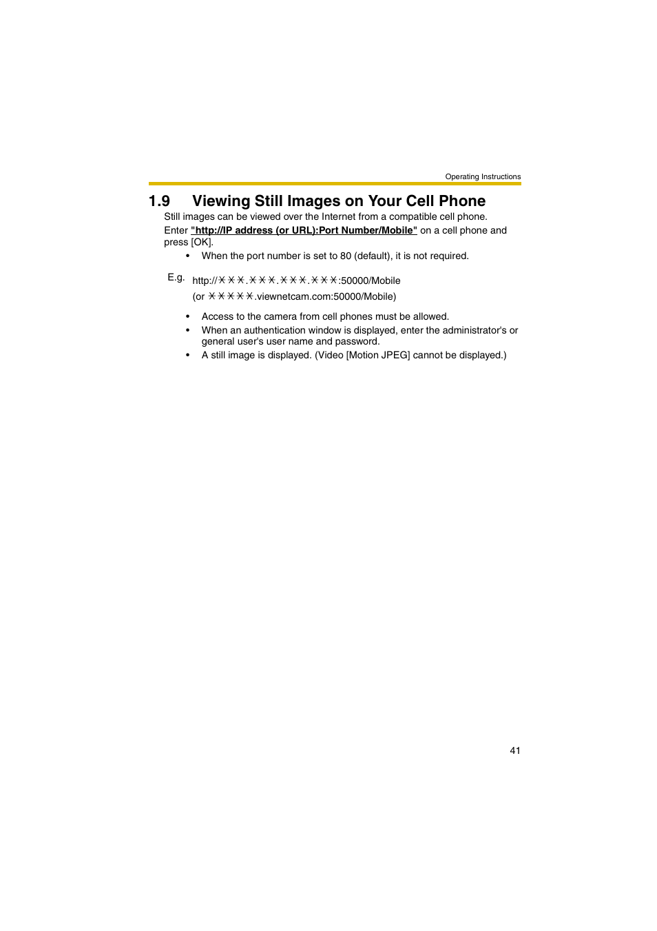 9 viewing still images on your cell phone | Panasonic BB-HCM381A User Manual | Page 41 / 198