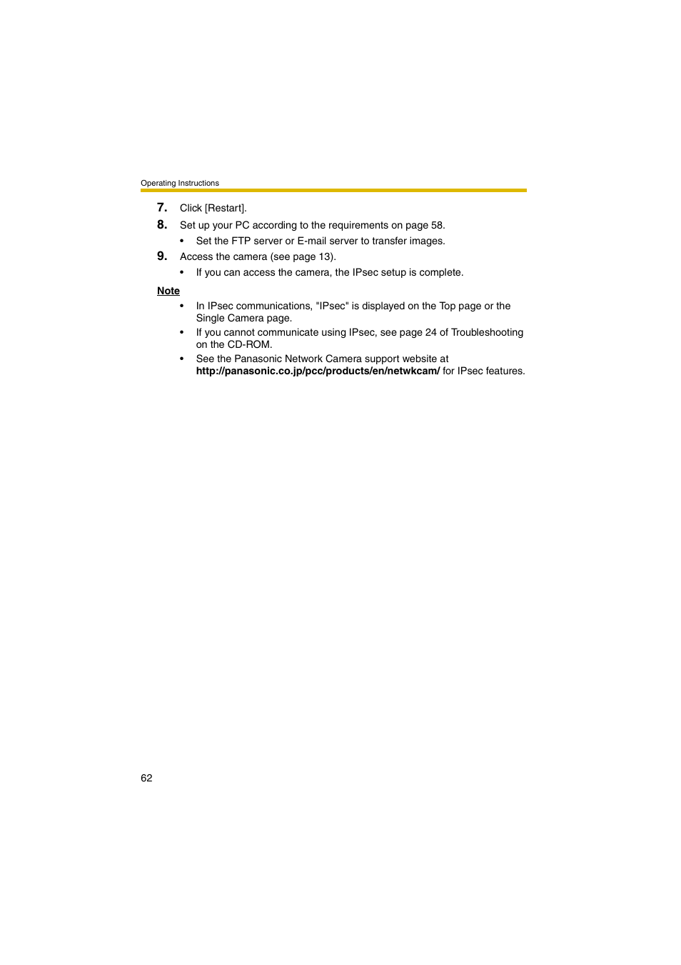 Panasonic BB-HCM381A User Manual | Page 62 / 198