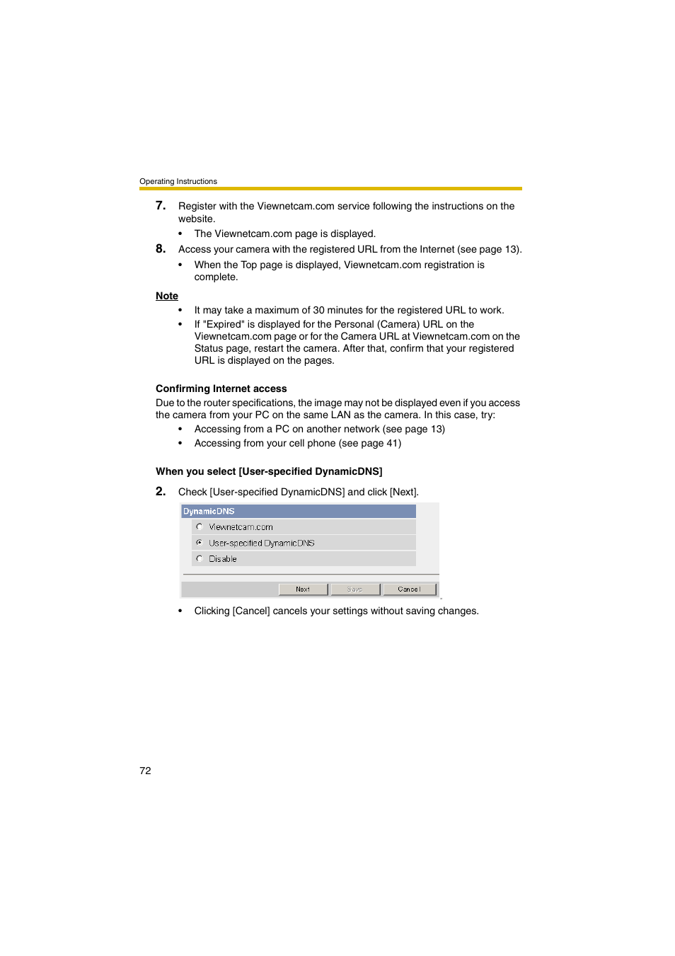 Panasonic BB-HCM381A User Manual | Page 72 / 198