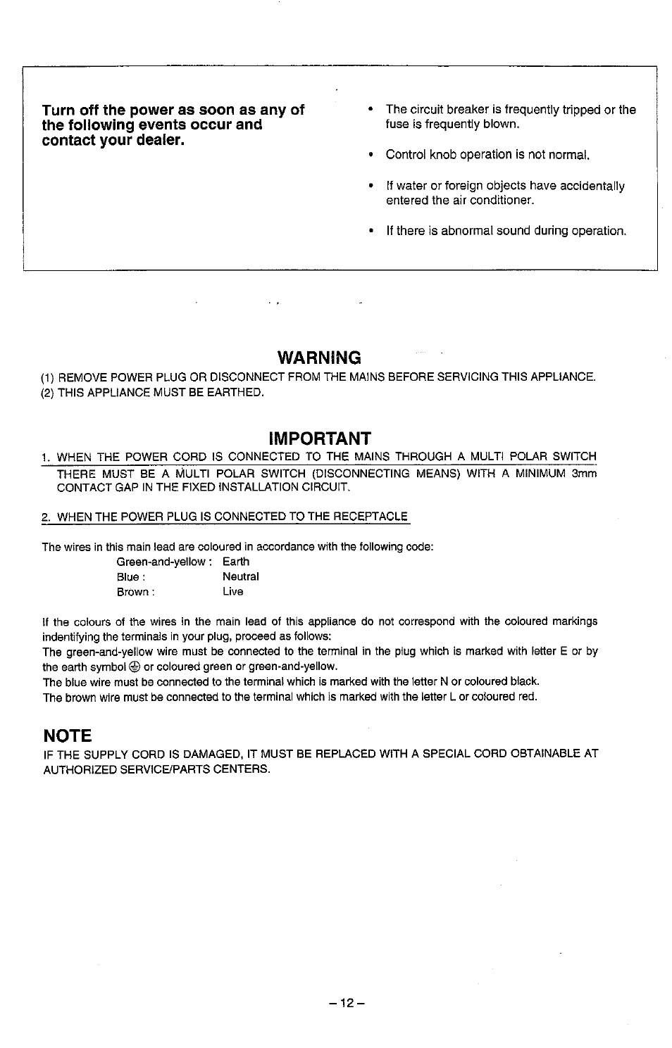 Panasonic CW-C240SR User Manual | Page 13 / 14