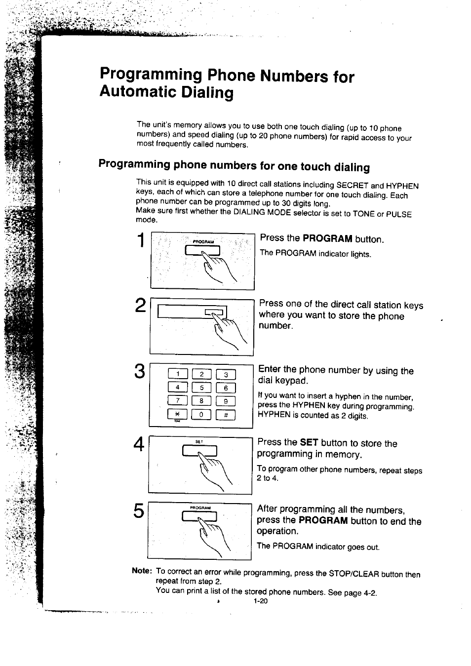 Programming phone numbers for automatic dialing, Programming phone numbers for one touch dialing | Panasonic KX-F50BA User Manual | Page 27 / 75