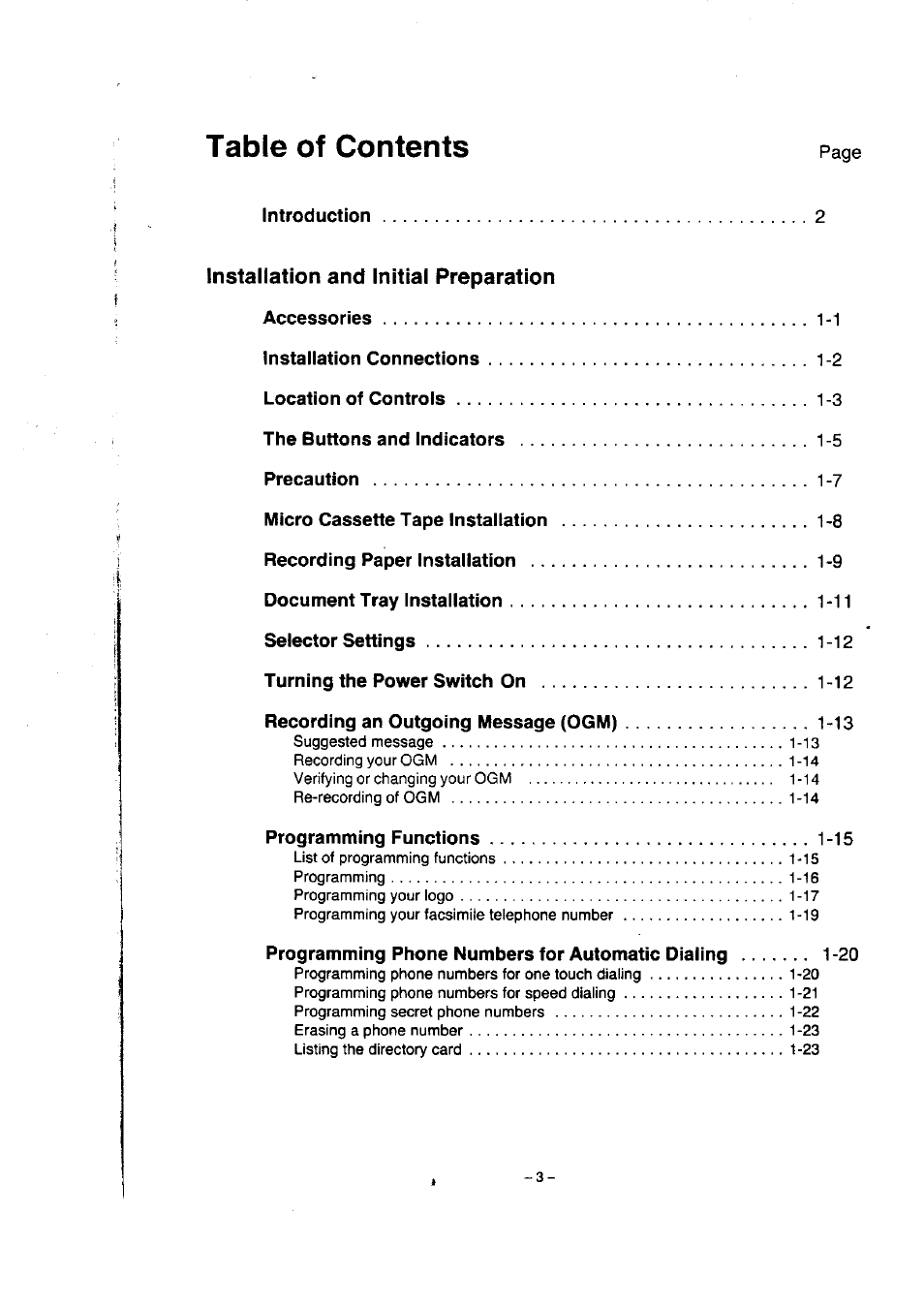 Panasonic KX-F50BA User Manual | Page 4 / 75