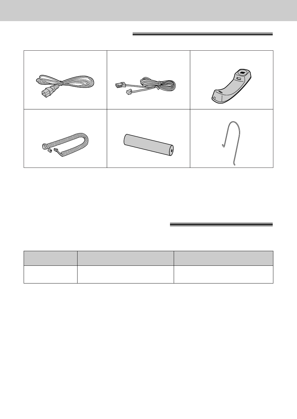 Accessories, Included accessories ! accessory order information | Panasonic KX-FT21HK User Manual | Page 12 / 70