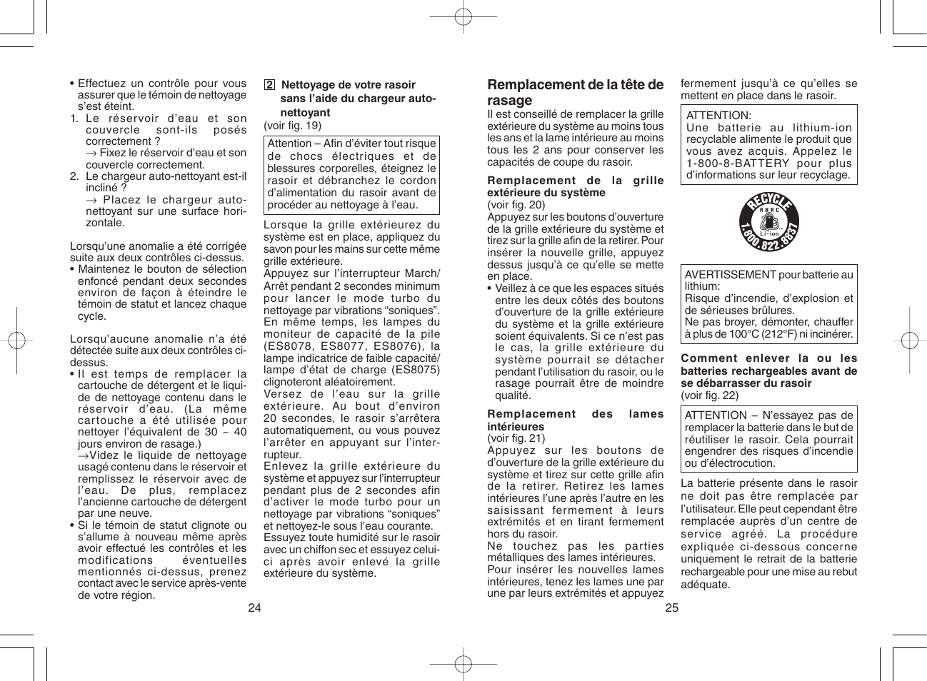 Panasonic ES8075 N User Manual | Page 13 / 20