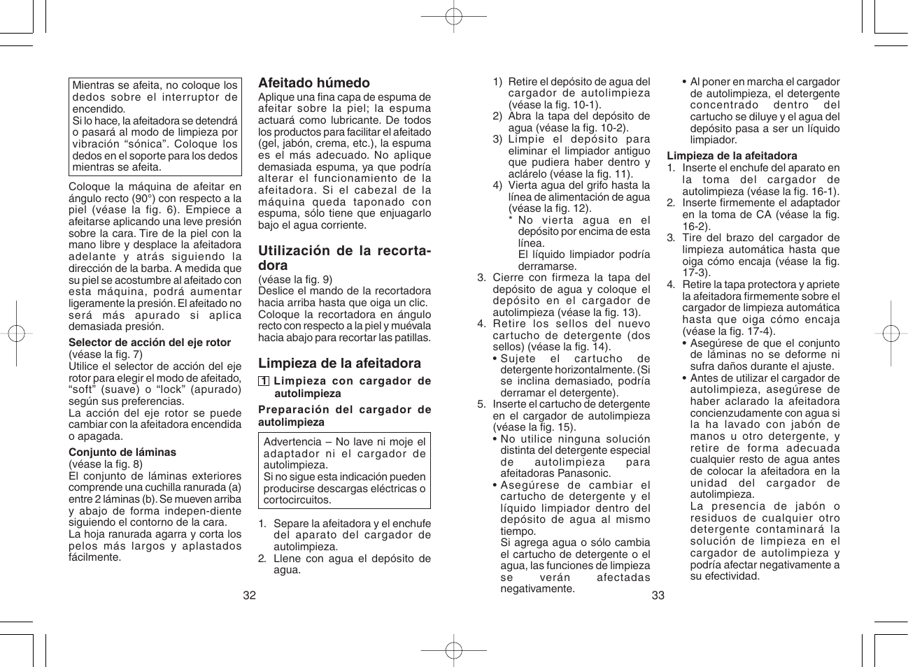 Panasonic ES8075 N User Manual | Page 17 / 20