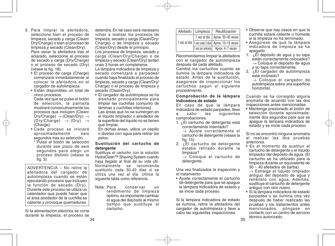 Panasonic ES8075 N User Manual | Page 18 / 20