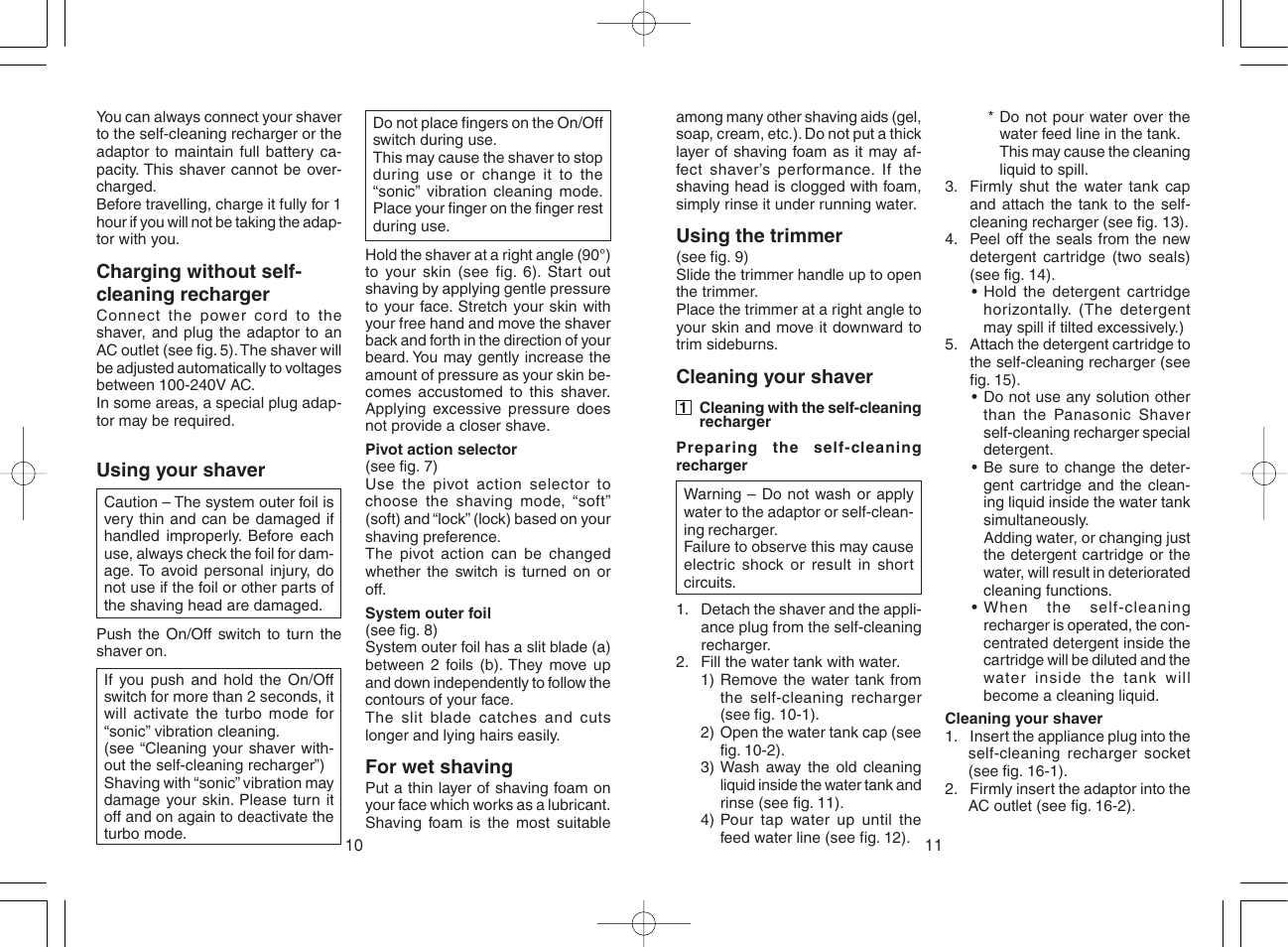 Panasonic ES8075 N User Manual | Page 6 / 20