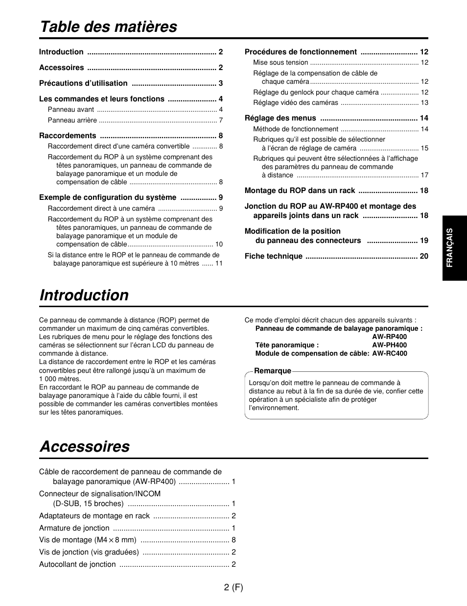 Panasonic AW-CB400L User Manual | Page 43 / 104