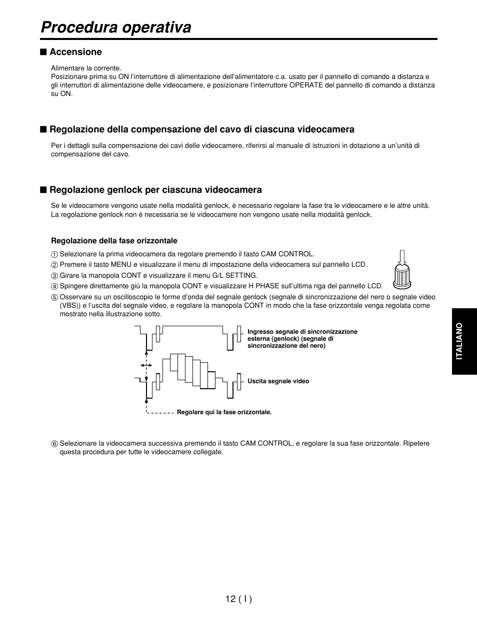 Procedura operativa | Panasonic AW-CB400L User Manual | Page 73 / 104