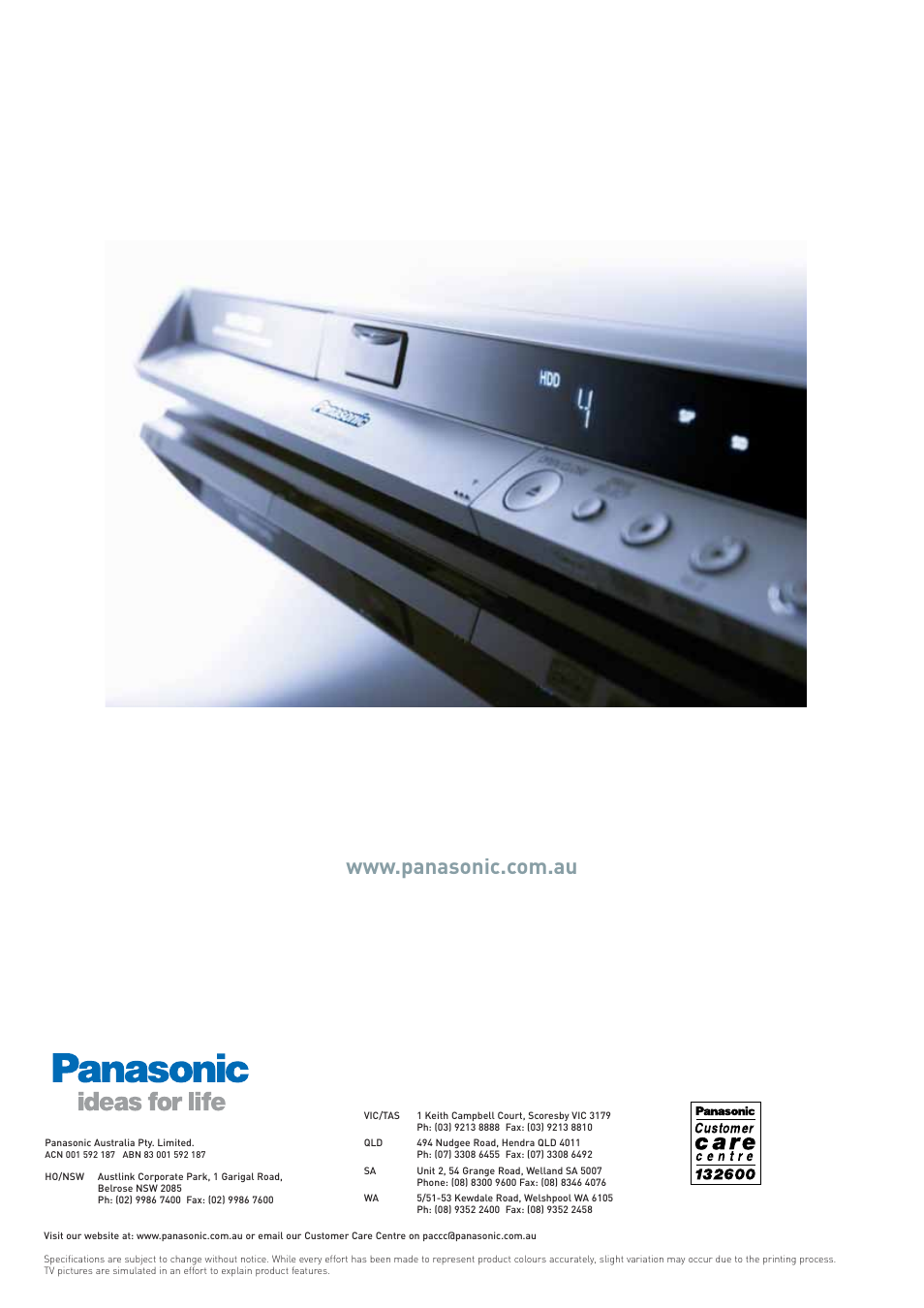 Panasonic DVD Recorder User Manual | Page 24 / 24