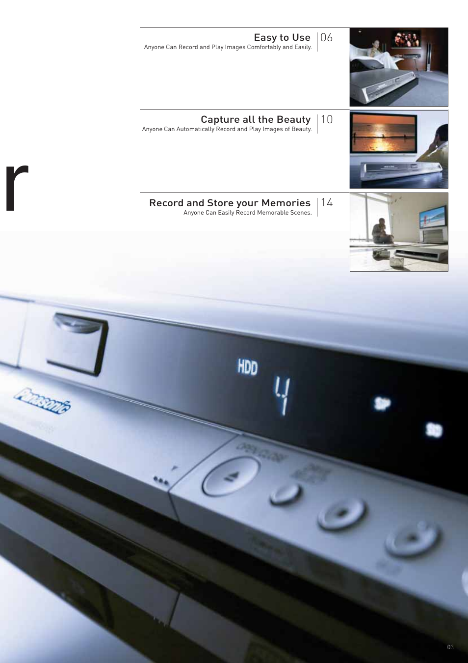 Panasonic DVD Recorder User Manual | Page 3 / 24