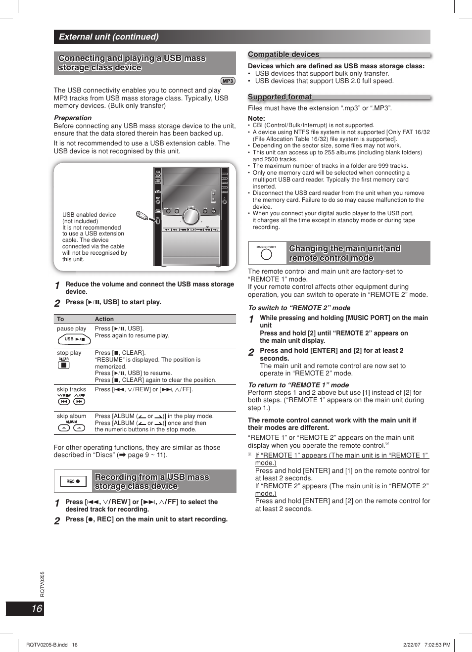 Panasonic SC-AK750 User Manual | Page 16 / 20