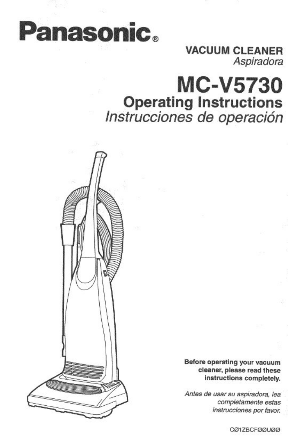 Panasonic MC-V5730 User Manual | 24 pages