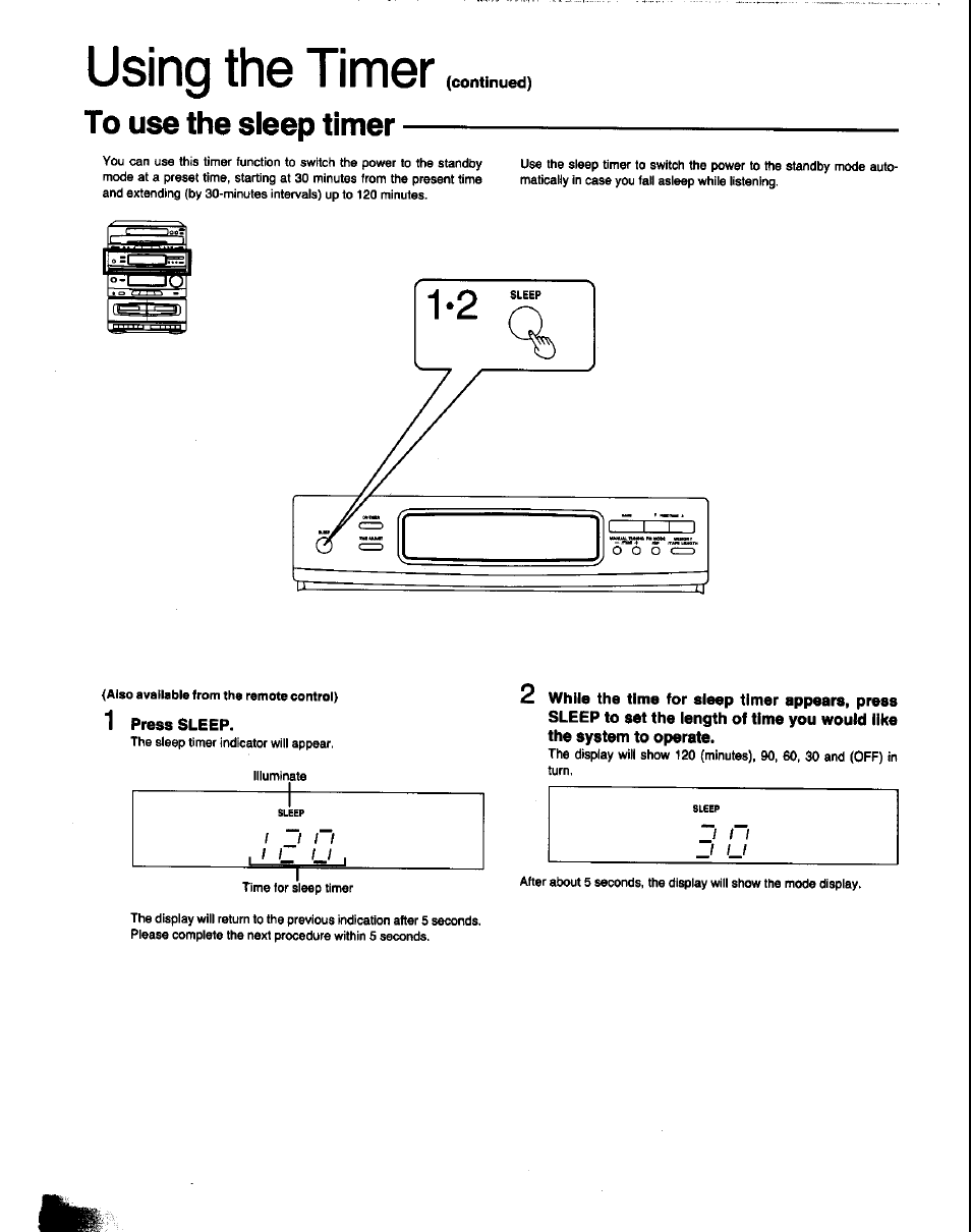 Using the timer | Panasonic SC-CH60 User Manual | Page 50 / 60