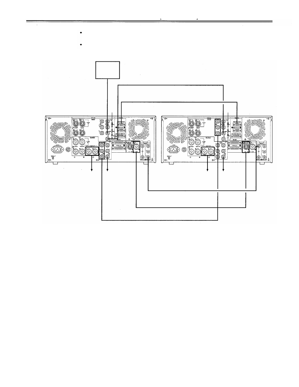 Connections when 2 units are used, Deck, Deck) | Panasonic AJ-D750P User Manual | Page 20 / 71