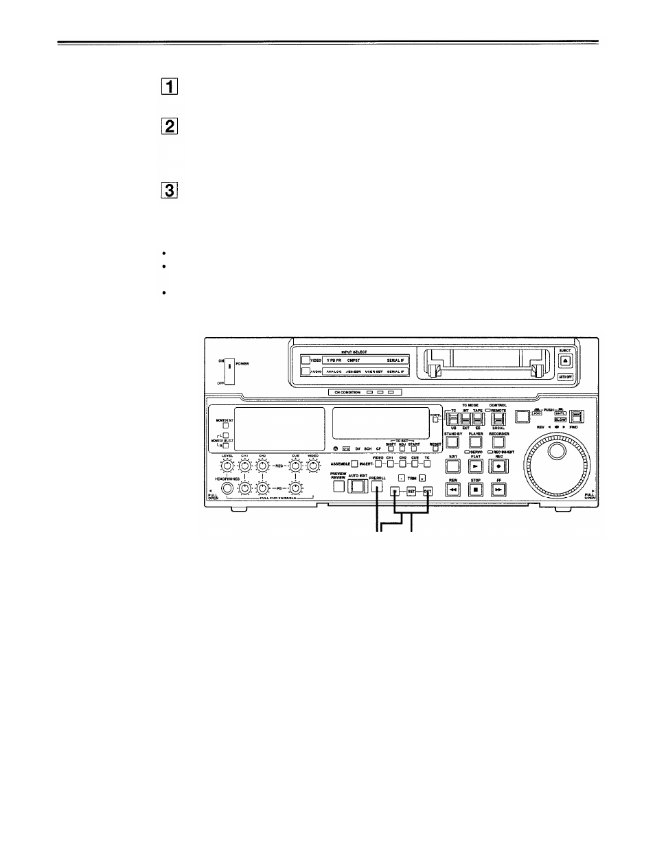 Checking the edit points | Panasonic AJ-D750P User Manual | Page 35 / 71