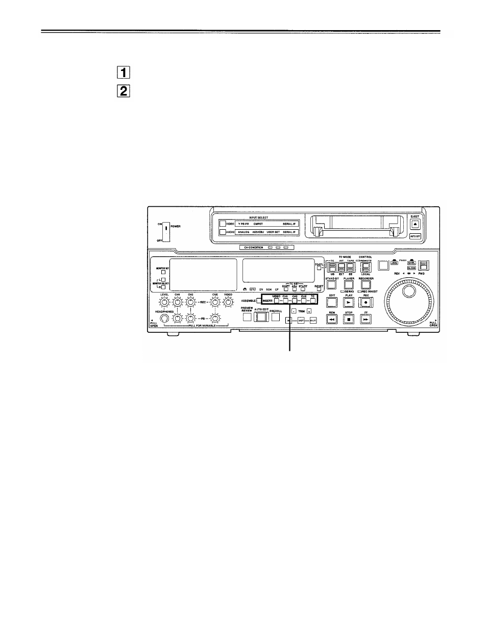Split editing | Panasonic AJ-D750P User Manual | Page 40 / 71