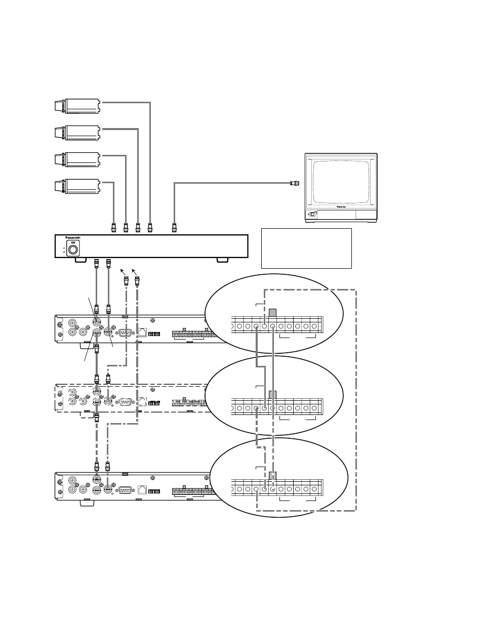 Series connection, Connect only when configuring a loop recording, Video multiplexer | Monitor out, Recorder (up to 16th) 2nd recorder, Monitor out video in rec out playback in | Panasonic WJ-HD100 User Manual | Page 12 / 60