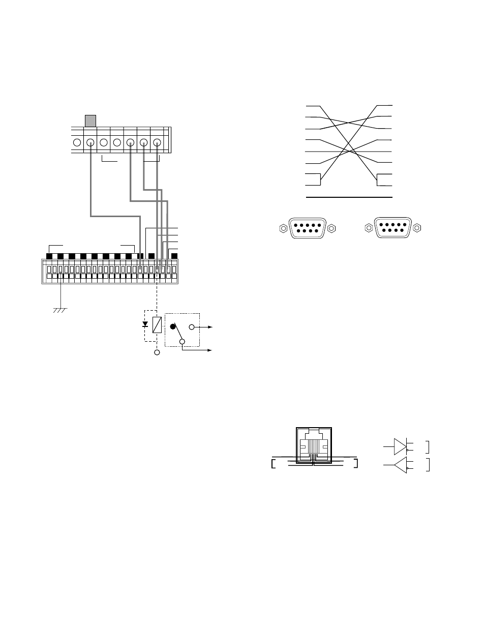 Alarm terminal connection, Rs-232c connection, Ps • data connection | Data connection, Recall out recover out reset in in, Data | Panasonic WJ-HD100 User Manual | Page 13 / 60