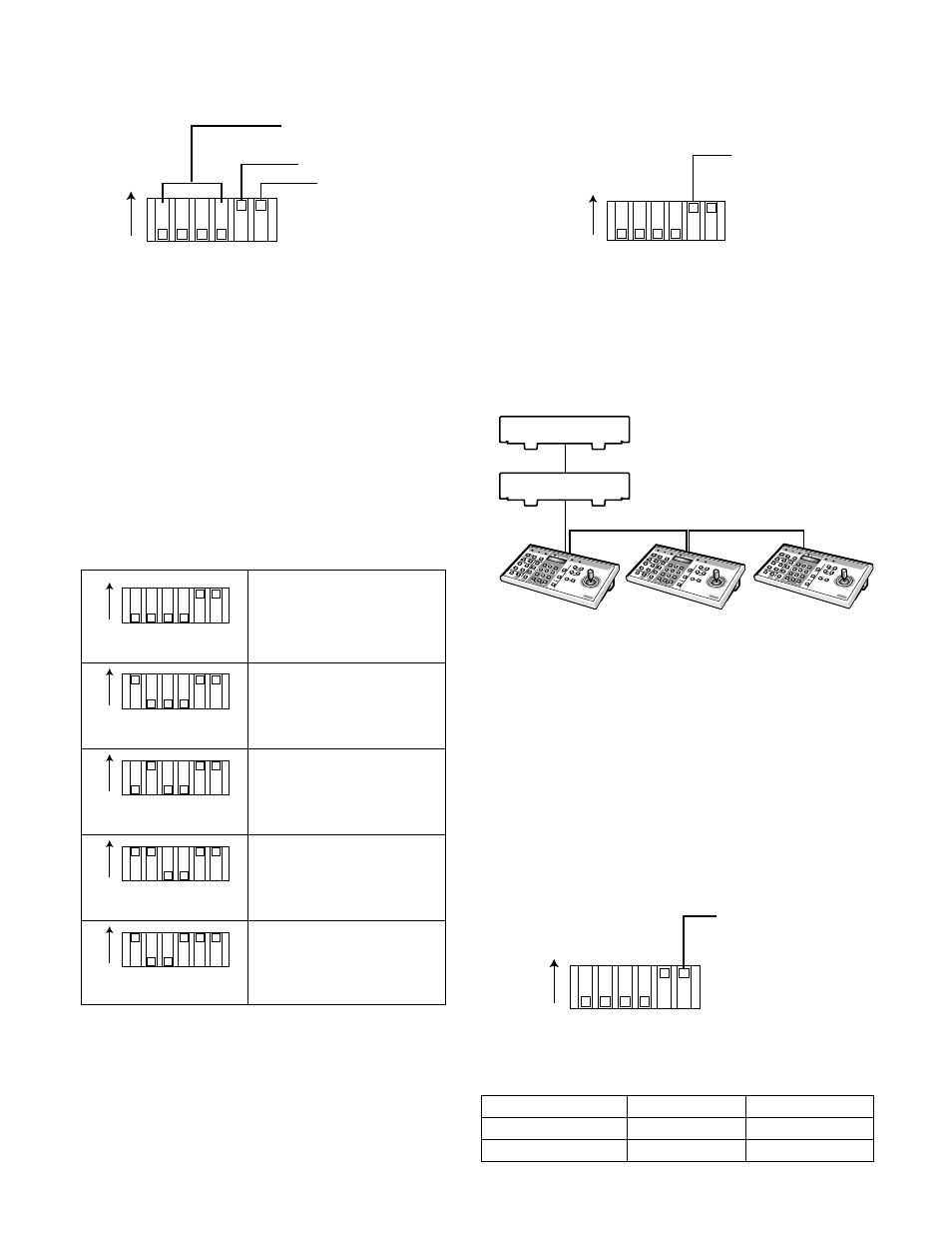 Mode switch setting, Unit address & initialize, Termination | Alarm output polarity | Panasonic WJ-HD100 User Manual | Page 14 / 60