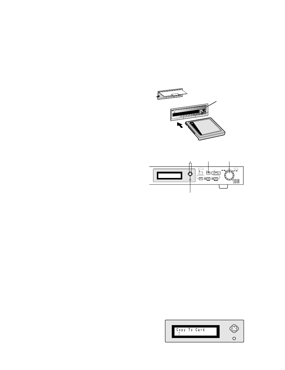 Resetting alarm, Copy to compactflash card | Panasonic WJ-HD100 User Manual | Page 38 / 60